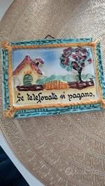 Piccolo quadretto bassorilievo vintage