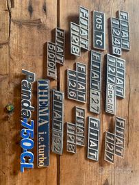 Scritte FIAT assortite