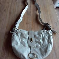 Borsa in pelle Mazzini argentata 