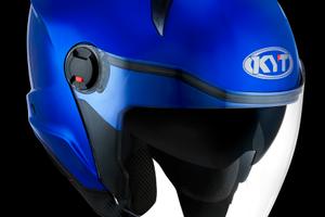 KYT Casco Jet D-CITY - Plain - Blue