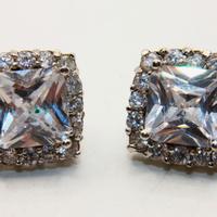 Magnifici orecchini argento pietre CZ