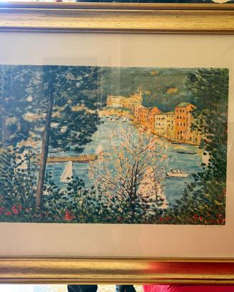 Serigrafia “Portofino IV” - Michele Cascella