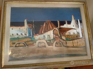 Efisio Sfera - Due Capolavori Olio su Tela Anni '7