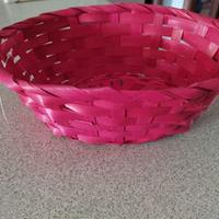 Cestino in legno intrecciato 