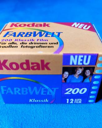 Rullino Fotografico Kodak Farbwelt 200 ISO 12 Pose