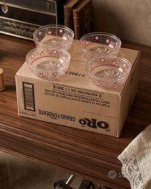 elegante  set di 4 coppette 