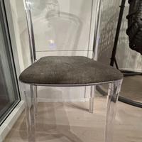 Set 4 sedie in plexiglass