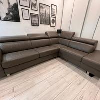 Divano letto Poltronesofà in pelle