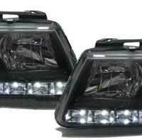 Fari anteriori VW Passat 3B led dayline NERI Cromo