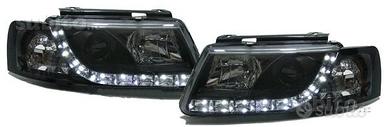 Fari anteriori VW Passat 3B led dayline NERI Cromo