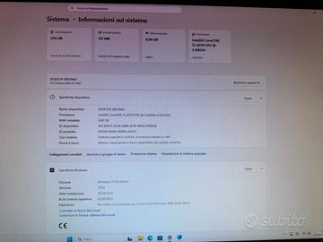 PC I5 8gb Winfows 11