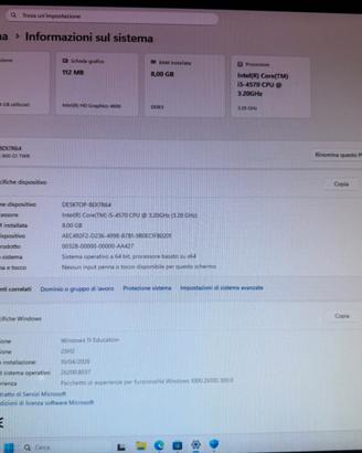 PC I5 8gb Winfows 11
