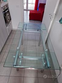 tavolo in vetro  temperato 