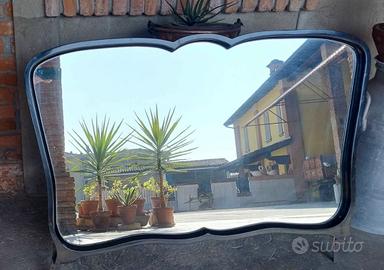 Specchio grande rettangolare a onde