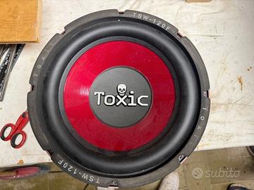Subwoofer Toxic TSW-120F 30 Cm Nuovo con Box 45 Lt
