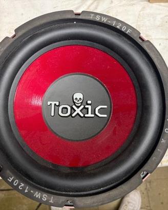 Subwoofer Toxic TSW-120F 30 Cm Nuovo con Box 45 Lt