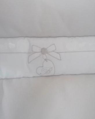 Paracolpi con copertina e piumoncino blumarinebaby
