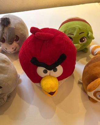 Lotto Peluche a Palla DreamWorks e Angry Birds (5 