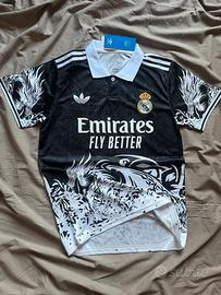 Maglia Real Madrid Dragon Nera 2024/25 - Taglia S