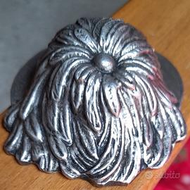 miniatura in metallo cappello bersagliere 7,5x3,5