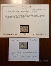 Stato pontificio  certificato 