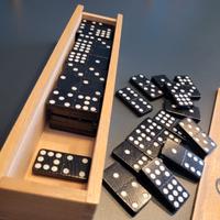 DOMINO VINTAGE ANNI 80 SCATOLA LEGNO - COMPLETO