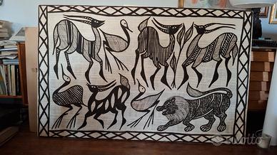 Korogho quadro africano  dipinto a mano 