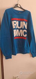Felpa Run DMC XL blu hip hop trap street adidas
