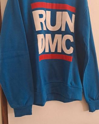 Felpa Run DMC XL blu hip hop trap street adidas
