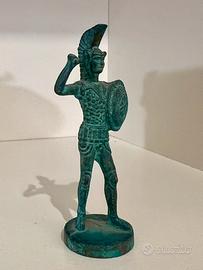 Statuina in bronzo guerriero Oplita