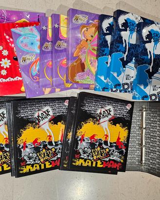 Cartella 4 anelli lotto stock 18 pz assortiti