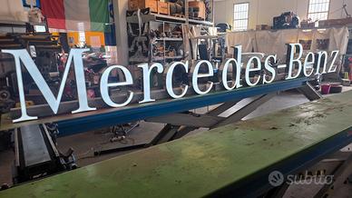 INSEGNA LUMINOSA MERCEDES BENZ DEALER  ORIGINALE 