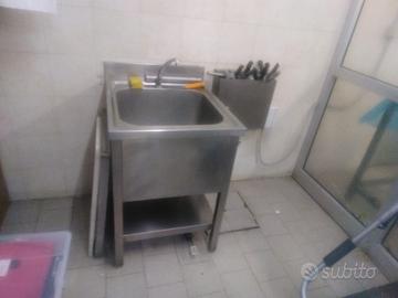 Lavandino in acciaio inox