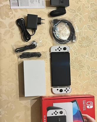 Nintendo Switch Oled + garanzia e vetro protettivo
