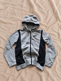 Felpa Nike con cappuccio grigia e nera – taglia L