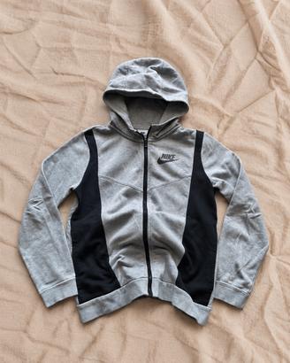 Felpa Nike con cappuccio grigia e nera – taglia L