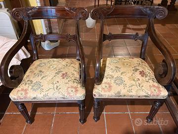 Sedie capotavola Carlo X ( 2 pz)