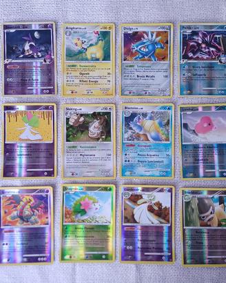 Carte Pokemon holo e reverse rare lotto 