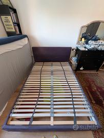 Letto Ikea  una piazza e mezza 140×200 viola