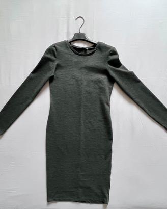 Abito grigio aderente Zara Trafaluc