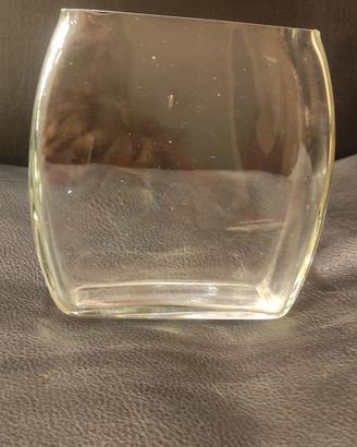 Vaso in vetro trasparente portafiori decorare