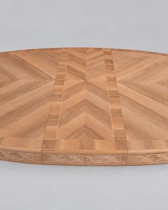 Piano ovale in legno