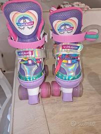 pattini a rotelle regolabili con luci