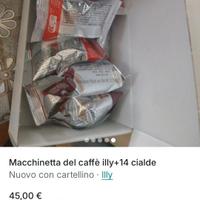 Macchinetta caffè Illy+14 cialde