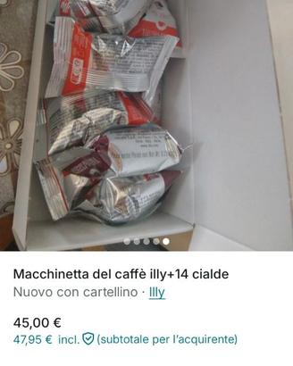 Macchinetta caffè Illy+14 cialde