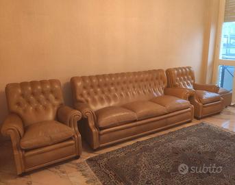 set poltrona frau modello "bonnie": divano 3 posti