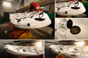 Kayak sit-on-top bianco – 360 × 70 cm