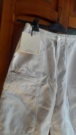 Cargo corto jeans bianco  vicolo taglia 46 nuovo c