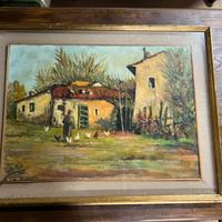 Quadro casolare di campagna/fattoria