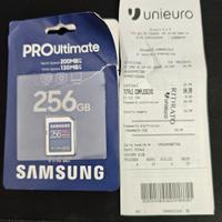 scheda SD card Samsung pro ultimate 256Gb 